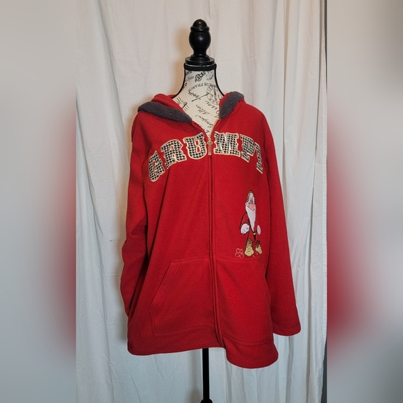 Disney Grumpy Women's Hooded Fleece Jacket Size 4X - Picture 1 of 5